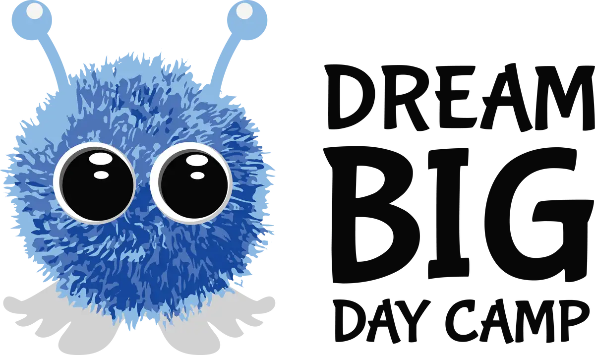 Dream Big Day Camp logo black text